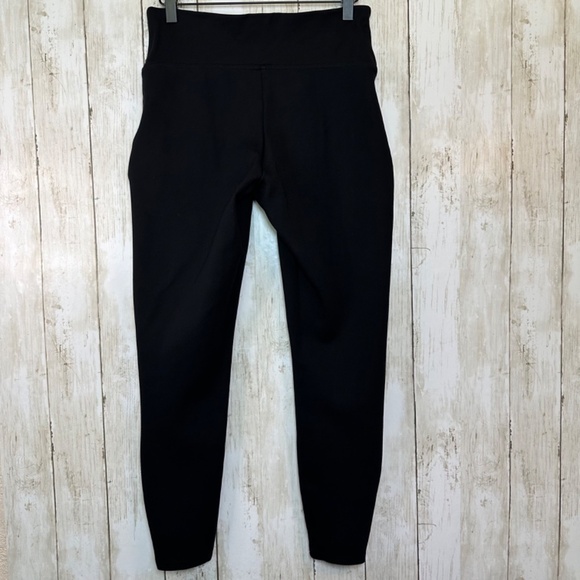 Spanx Ponte Ankle Leggings - 20264R Black M/M  Stretch High Waist Work Office - Picture 2 of 16